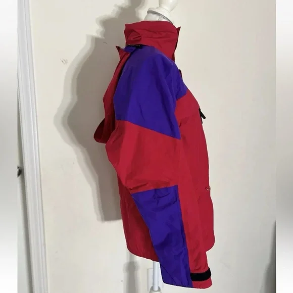 Vintage Moonstone Jacket Mens Medium Gore-Tex Hooded Wind Rain Red